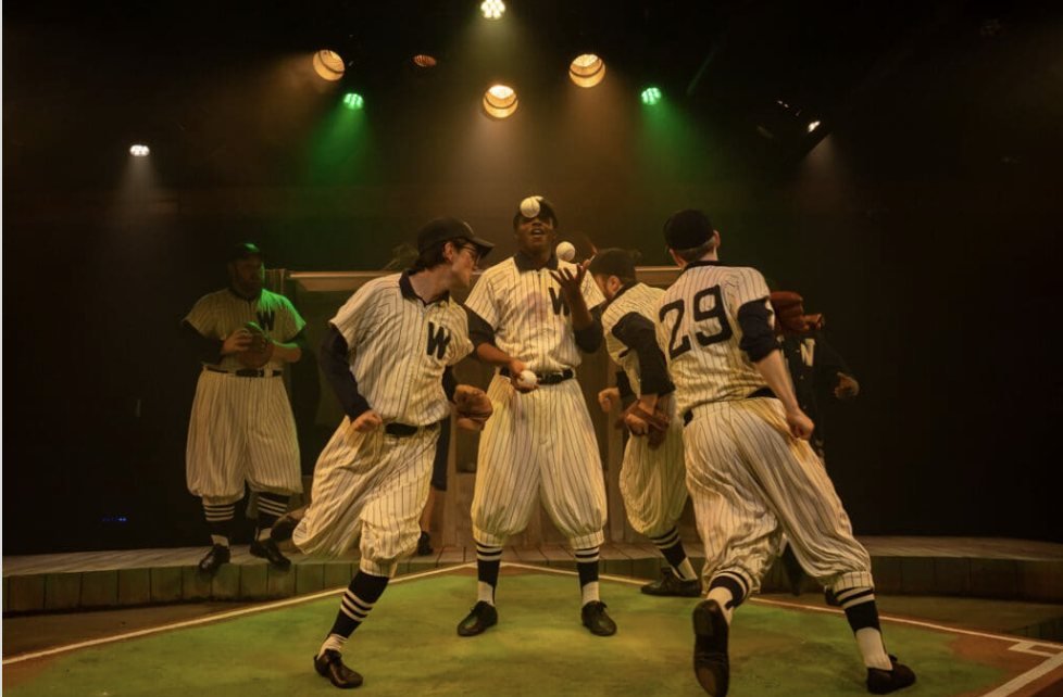 The Senators baseball ensemble of Damn Yankees at Theo Ubique